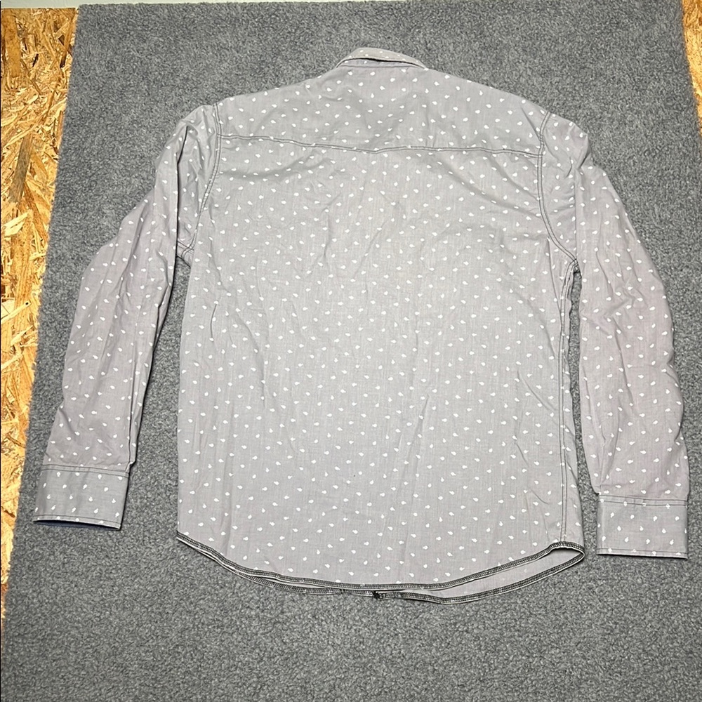Sovereign Code Light Gray Patterned Button-Down Shirt - Picture 6 of 9